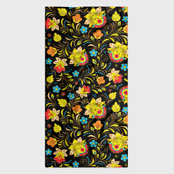 Бандана-труба Хохлома цветы, цвет: 3D-принт — фото 2