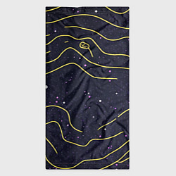 Бандана-труба Абстракция золотых линий текстура, цвет: 3D-принт — фото 2