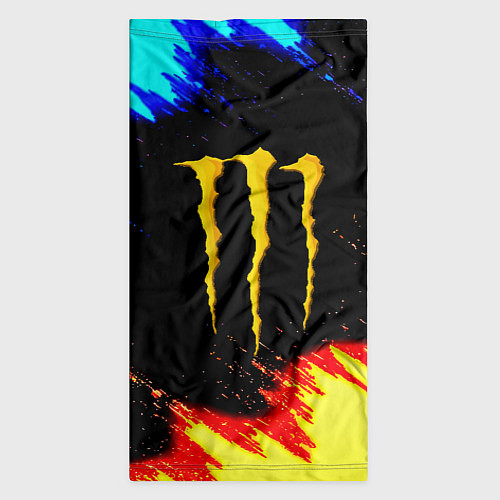Бандана Monster energy огненные краски / 3D-принт – фото 3