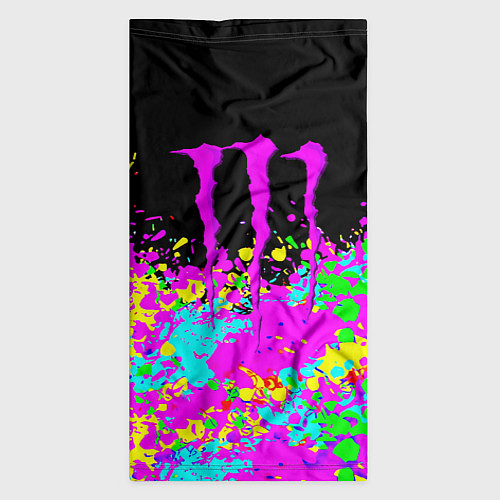 Бандана Monster energy краски неоновые / 3D-принт – фото 3