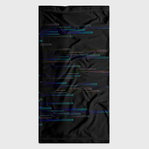 Бандана Color blue black strip / 3D-принт – фото 3