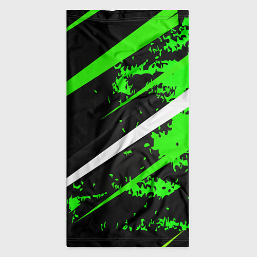 Бандана Color black and green / 3D-принт – фото 3