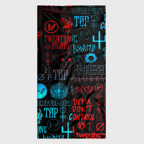 Бандана Twenty one pilots rock pattern / 3D-принт – фото 3