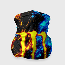 Бандана-труба Monster energy огонь лого, цвет: 3D-принт