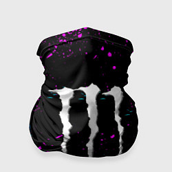 Бандана-труба Monster energy неоновый всплеск, цвет: 3D-принт