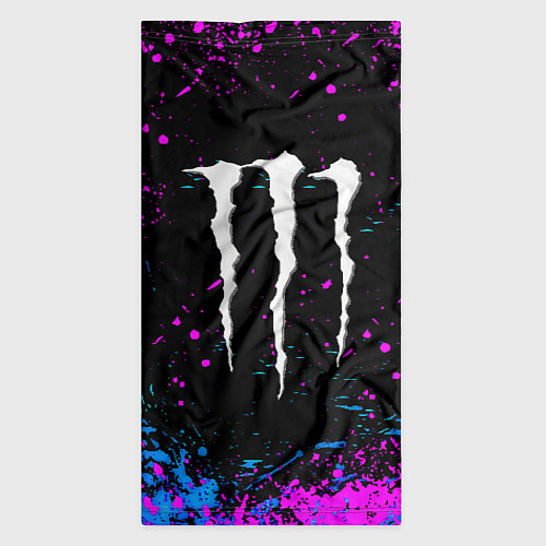 Бандана Monster energy неоновый всплеск / 3D-принт – фото 3