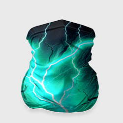 Бандана-труба Color light blue black, цвет: 3D-принт