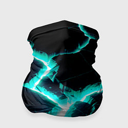 Бандана-труба Color light blue black, цвет: 3D-принт
