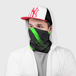 Бандана-труба Color black green, цвет: 3D-принт — фото 2