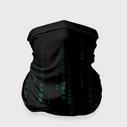 Бандана-труба Color black turquoise, цвет: 3D-принт