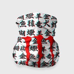 Бандана-труба Monster energy japan glitch, цвет: 3D-принт