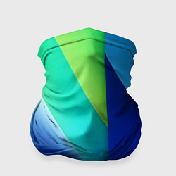 Бандана-труба Color blue green, цвет: 3D-принт