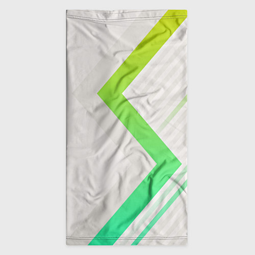 Бандана Color white line green / 3D-принт – фото 3