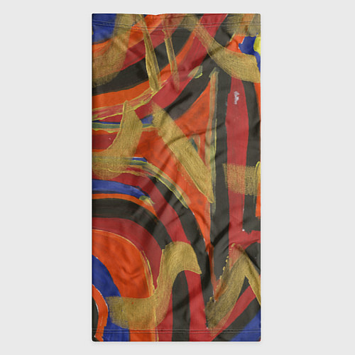 Бандана Zigzags on orange / 3D-принт – фото 3