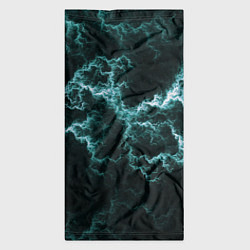 Бандана-труба Lightning light blue line, цвет: 3D-принт — фото 2