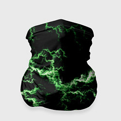 Бандана-труба Lightning green glow, цвет: 3D-принт