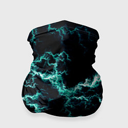 Бандана-труба Lightning light blue glow, цвет: 3D-принт
