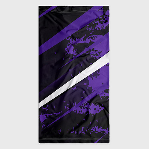 Бандана Color black purple line / 3D-принт – фото 3