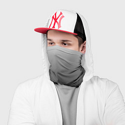 Бандана-труба Текстурированный градиент тёмно-серый, цвет: 3D-принт — фото 2