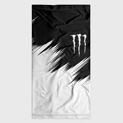 Бандана-труба Monster energy белые штрихи, цвет: 3D-принт — фото 2