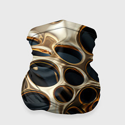 Бандана Черно-золотая абстракция