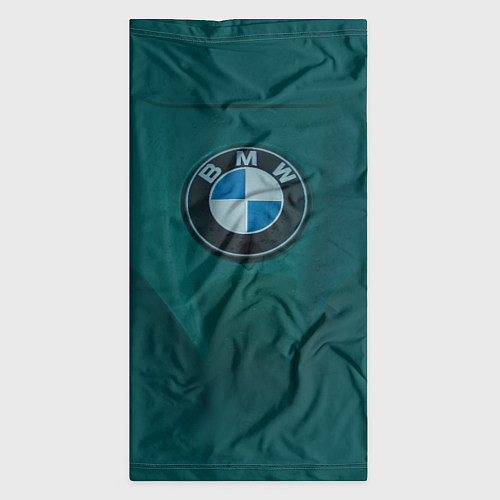 Бандана Логотип BMW на зелёном фоне / 3D-принт – фото 3