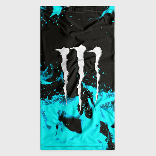 Бандана Monster energy голубой огонь / 3D-принт – фото 3