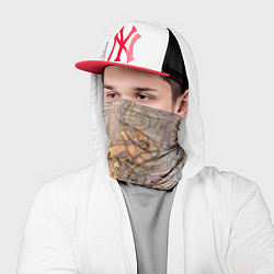 Бандана-труба Стимпанк механический киберхамелеон, цвет: 3D-принт — фото 2