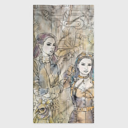 Бандана-труба Девушки стимпанк, цвет: 3D-принт — фото 2