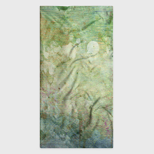 Бандана Абстракция - faded spots on a green background / 3D-принт – фото 3