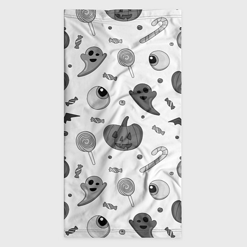 Бандана Halloween grey and white / 3D-принт – фото 3