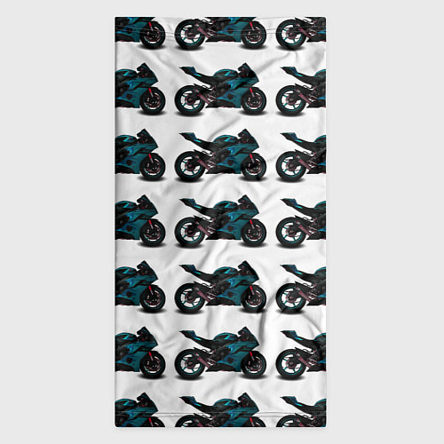 Бандана Motorbike blue / 3D-принт – фото 3