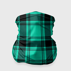 Бандана-труба Checkered turquoise, цвет: 3D-принт