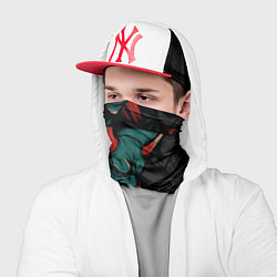 Бандана-труба Демоны Они - нейроарт, цвет: 3D-принт — фото 2