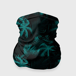 Бандана-труба Palm light blue dark, цвет: 3D-принт