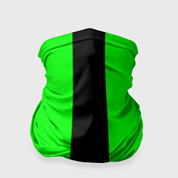 Бандана-труба Color green black line, цвет: 3D-принт