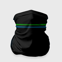 Бандана-труба Neon green light blue, цвет: 3D-принт