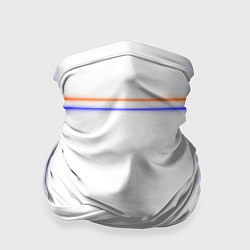 Бандана-труба Neon white orange light blue, цвет: 3D-принт