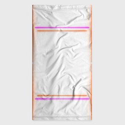 Бандана-труба Neon white orange pink, цвет: 3D-принт — фото 2