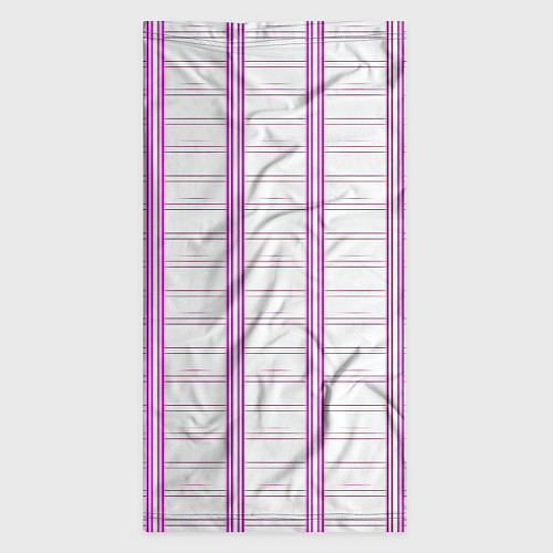 Бандана Color white cage pink line / 3D-принт – фото 3
