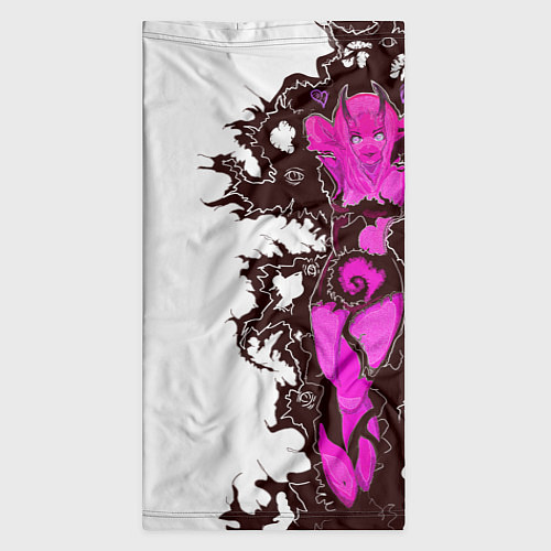 Бандана Your demon neon sexy anime girl cyberpunk tattoo / 3D-принт – фото 3
