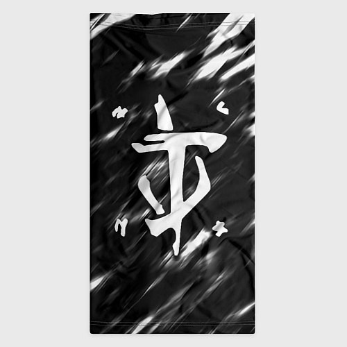 Бандана Doom штрихи красок / 3D-принт – фото 3