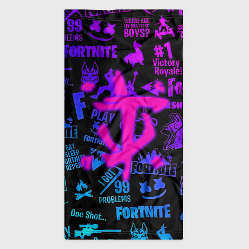 Бандана Fortnite x doom neon logo / 3D-принт – фото 3