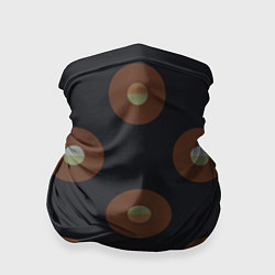 Бандана Black coffee moon drops pattern