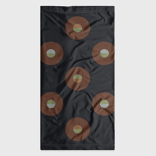 Бандана Black coffee moon drops pattern / 3D-принт – фото 3
