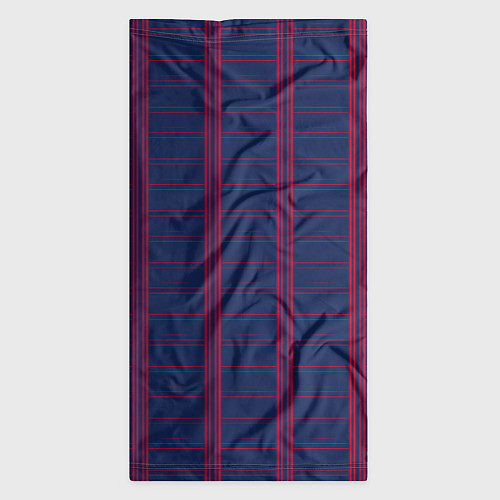 Бандана Color blue cage pink stripes / 3D-принт – фото 3