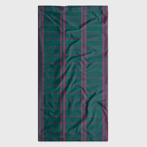 Бандана Color dark cage pink stripes / 3D-принт – фото 3
