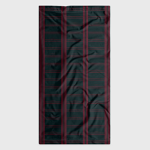 Бандана Color dark cage red stripes / 3D-принт – фото 3