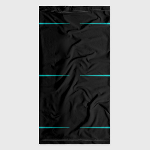 Бандана Color black blue stripes / 3D-принт – фото 3