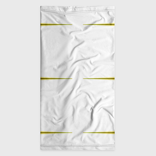 Бандана Color white pink yellow stripes / 3D-принт – фото 3
